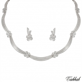 Tabbah White Gold Diamond Jewellery Suite